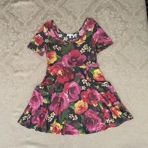 Urban Outfitters Floral Short Sleeve Mini Dress, Size M